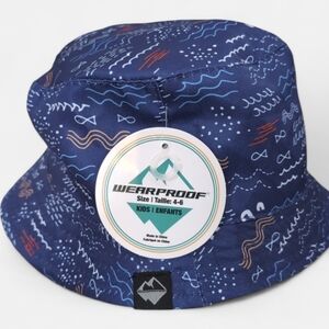 Kids Blue Bucket Hat NWT Size 4-6 Sun Hat